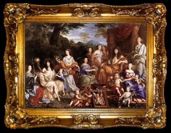 framed  NOCRET, Jean The Family of Louis XIV a, ta009-2